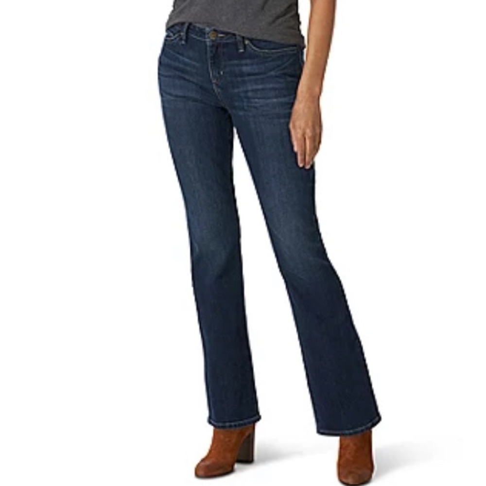 Riders by Lee Mid Rise Boot Cut Jeans Size 14 Petite